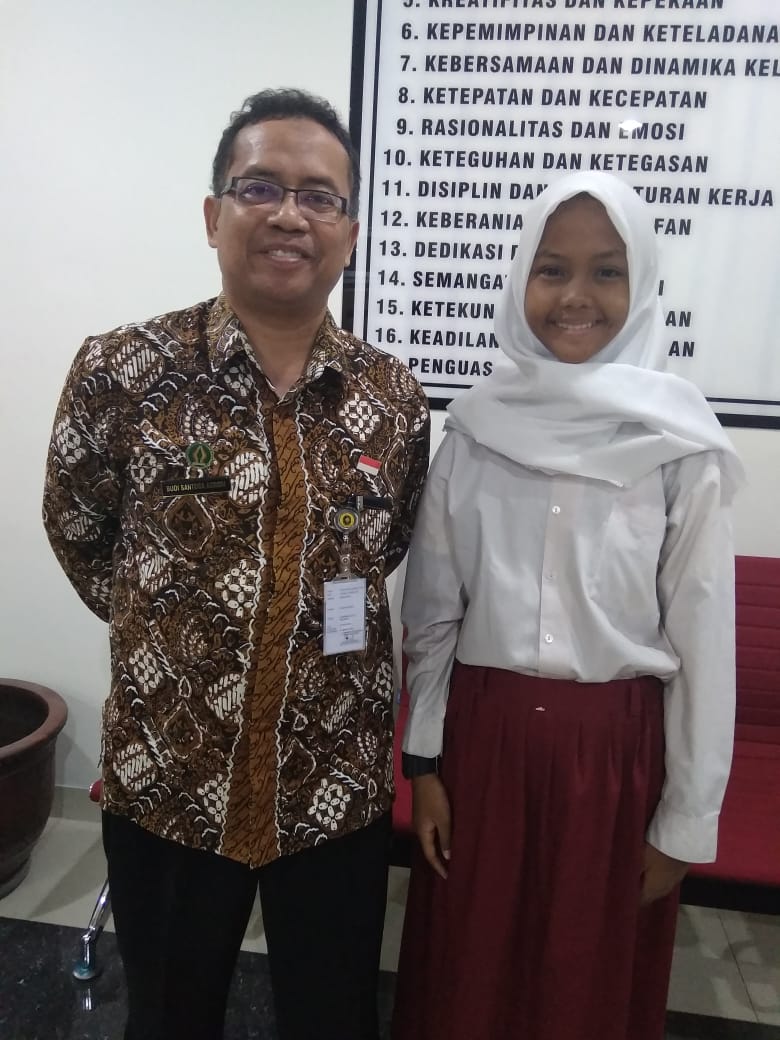 Kepala Dinas Pendidikan Kota Yogyakarta Terima Audiensi Peraih Medali Emas O2SN-SD 2019