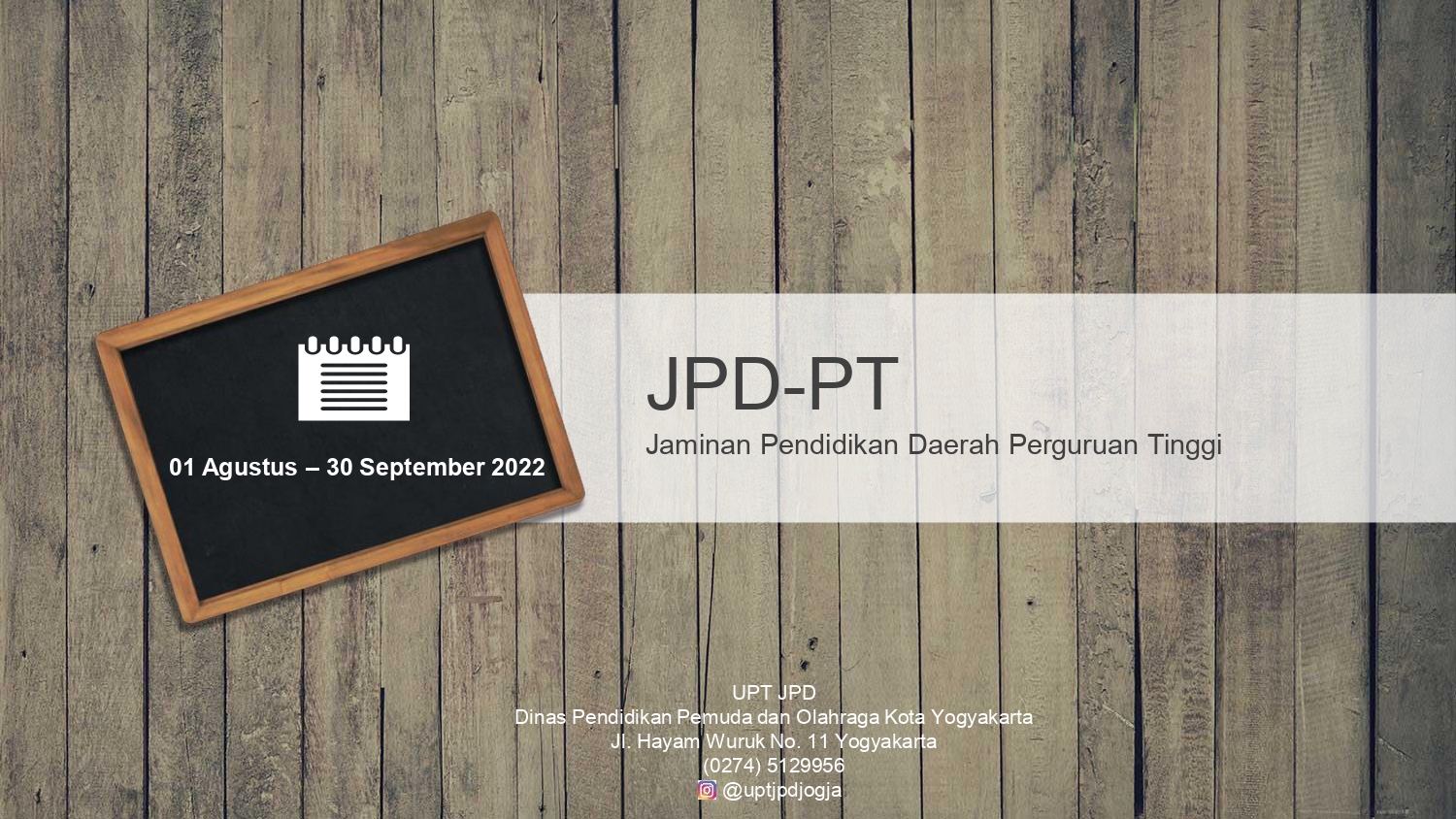 Jaminan Pendidikan Daerah Perguruan Tinggi (JPD-PT)